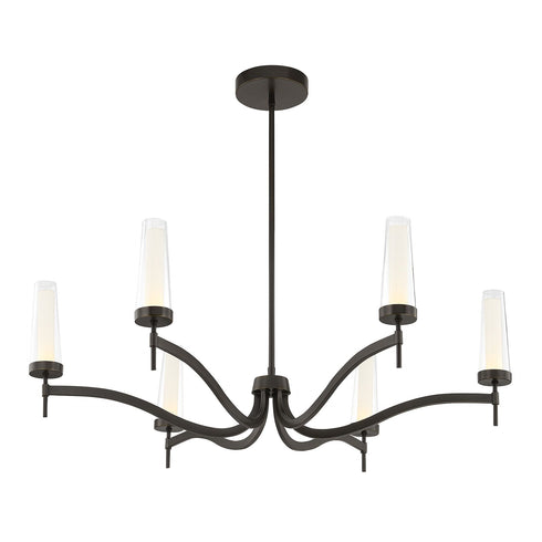 Butler 6-Light Chandelier in Mediterranean Bronze
