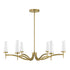 Butler 6-Light Chandelier in Mediterranean Bronze