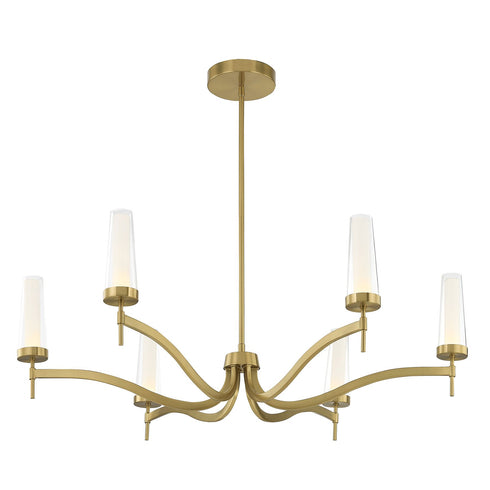 Butler 6-Light Chandelier in Mediterranean Bronze