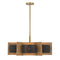 Espacio 6-Light Chandelier in Warm Brass by Breegan Jane