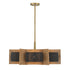 Espacio 6-Light Chandelier in Warm Brass by Breegan Jane