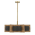 Espacio 6-Light Chandelier in Warm Brass by Breegan Jane