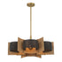 Espacio 6-Light Chandelier in Warm Brass by Breegan Jane