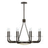 Salford 9-Light Chandelier in Mediterranean Bronze by Dann Foley