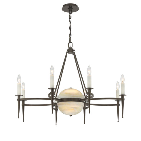 Sanger 10-Light Chandelier in Mediterranean Bronze by Dann Foley