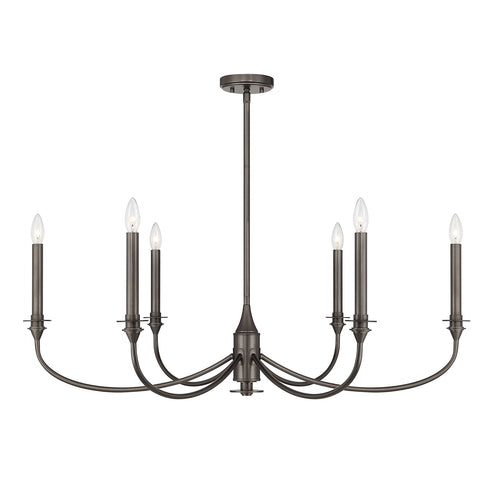 Coventry 6-Light Chandelier in Noble Brass