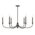 Coventry 6-Light Chandelier in Noble Brass