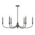 Coventry 6-Light Chandelier in Noble Brass