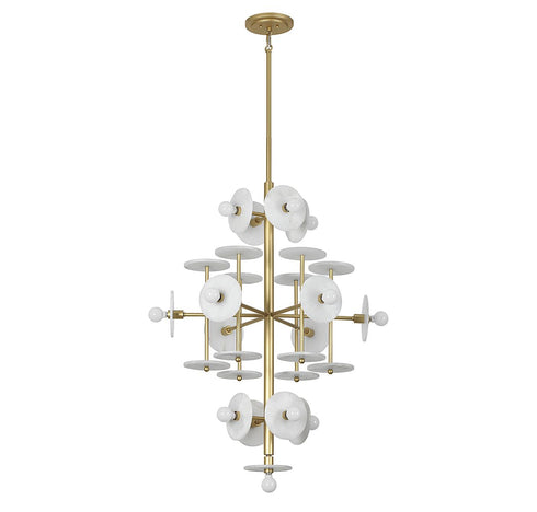 Amani 15-Light Chandelier in Royal Gold