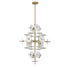 Amani 15-Light Chandelier in Royal Gold