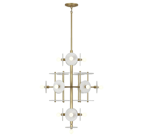 Amani 15-Light Chandelier in Royal Gold