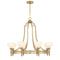 Allston 8-Light Chandelier in Warm Brass