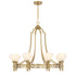 Allston 8-Light Chandelier in Warm Brass