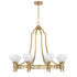 Allston 8-Light Chandelier in Warm Brass