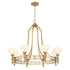 Allston 8-Light Chandelier in Warm Brass