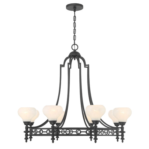 Allston 8-Light Chandelier in Warm Brass