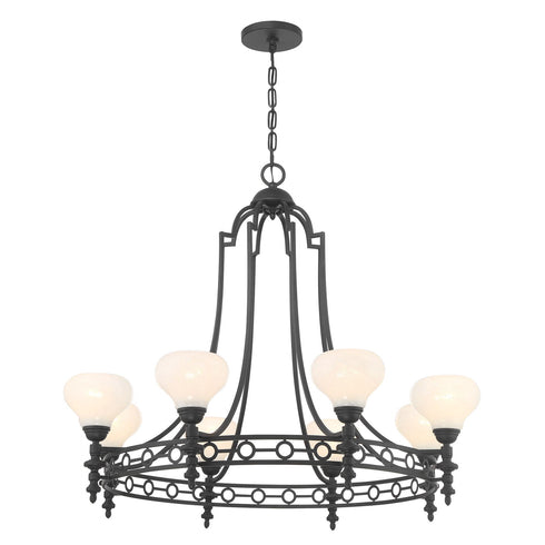 Allston 8-Light Chandelier in Warm Brass