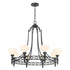 Allston 8-Light Chandelier in Warm Brass