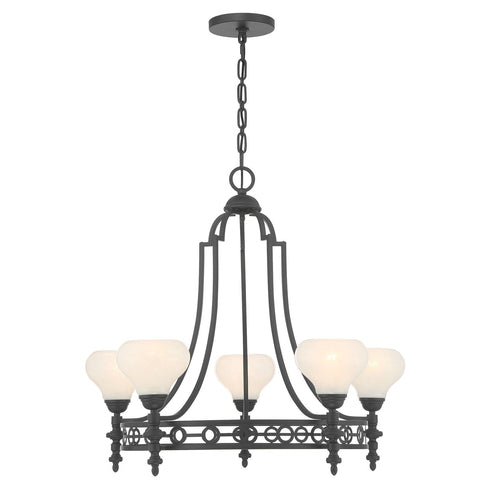 Allston 5-Light Chandelier in Warm Brass