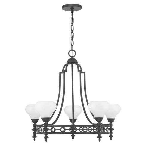 Allston 5-Light Chandelier in Warm Brass