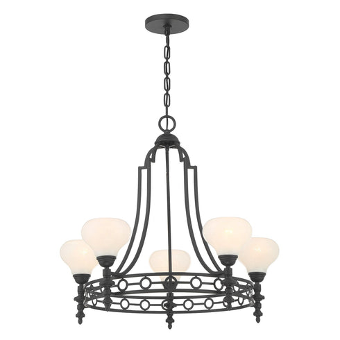 Allston 5-Light Chandelier in Warm Brass