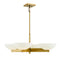 Fallon 4-Light Chandelier in Warm Brass