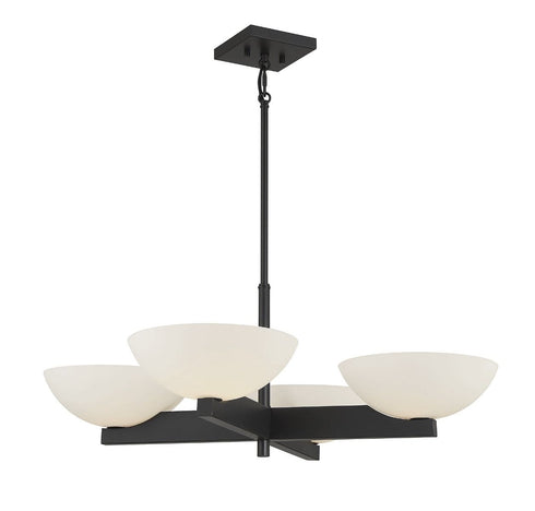 Fallon 4-Light Chandelier in Warm Brass