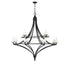 Director 12-Light Chandelier in Warm Brass