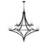 Director 12-Light Chandelier in Warm Brass