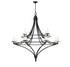 Director 12-Light Chandelier in Warm Brass