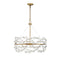 Camille 5-Light Chandelier in Warm Brass
