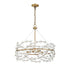 Camille 5-Light Chandelier in Warm Brass