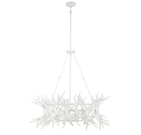 Daniels 8-Light Chandelier in Matte White