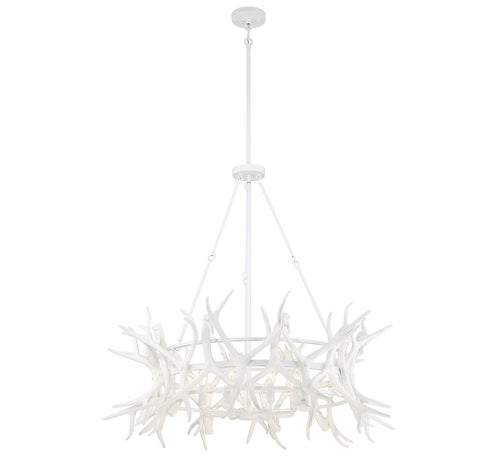 Daniels 8-Light Chandelier in Matte White