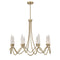 Sofia 8-Light Chandelier in Noble Brass