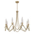 Sofia 8-Light Chandelier in Noble Brass