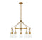 Lakewood 5-Light Chandelier in Warm Brass
