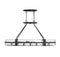 Hudson 10-Light Oval Chandelier in Matte Black