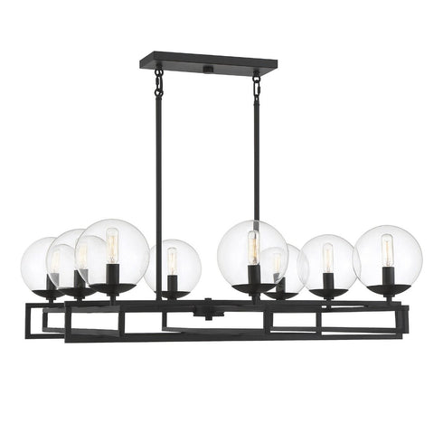 Crosby 8-Light Chandelier in Matte Black