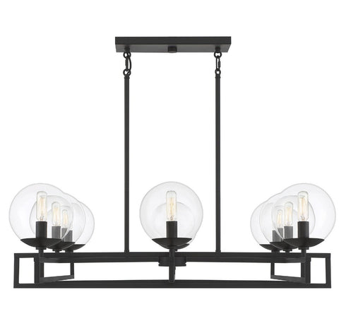 Crosby 8-Light Chandelier in Matte Black