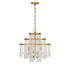 Luna 4-Light Chandelier in Warm Brass