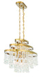 Luna 10-Light Oval Chandelier in Warm Brass