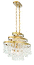 Luna 10-Light Oval Chandelier in Warm Brass