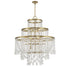Luna 15-Light Chandelier in Warm Brass