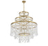 Luna 15-Light Chandelier in Warm Brass