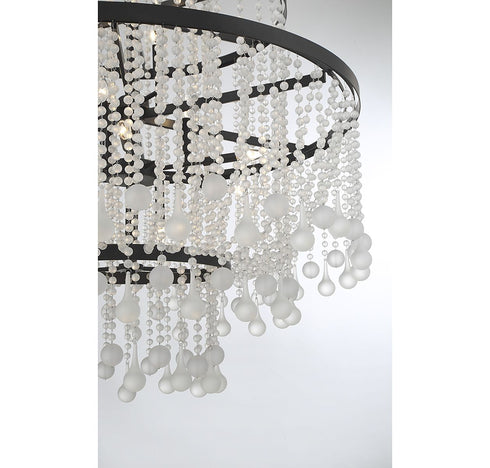 Luna 15-Light Chandelier in Warm Brass