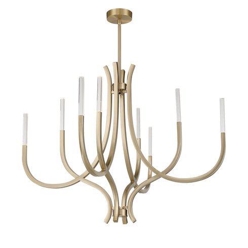 Bradford 8-Light Chandelier in Noble Brass