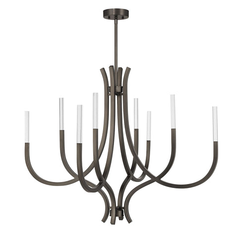 Bradford 8-Light Chandelier in Noble Brass
