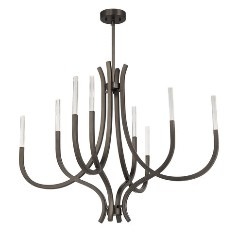 Bradford 8-Light Chandelier in Noble Brass