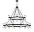 Dryden 36-Light LED Chandelier in Matte Black